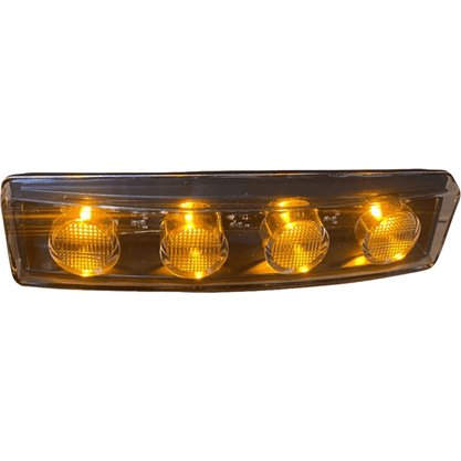 Kit 2 Lanternas Tapa Sol Scania S4 S5 LED 24v Amarela H37275 H3