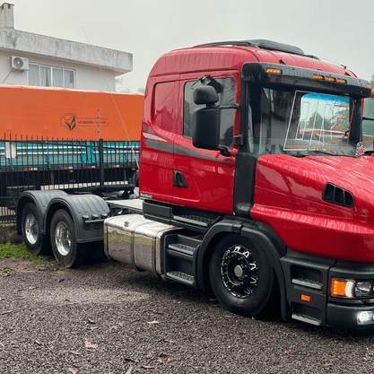 Kit 2 Paralamas Tracao Scania S4 S5 Envolvente Plastico Preto Original