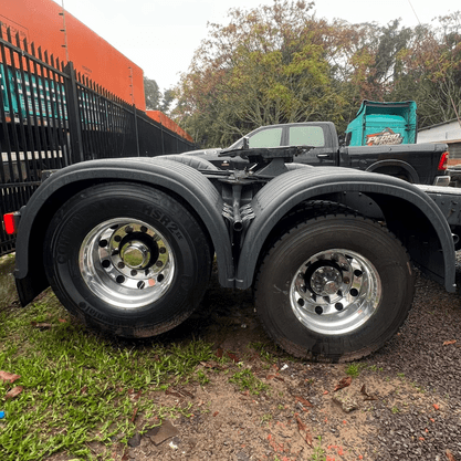 Kit 2 Paralamas Tracao Scania S4 S5 Envolvente Plastico Preto Original