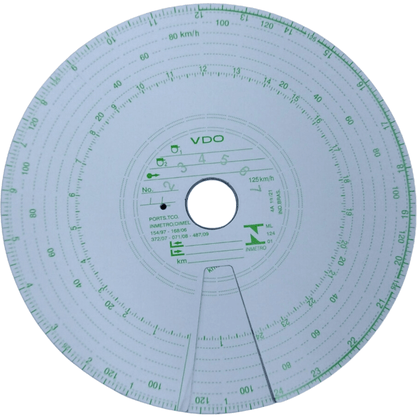 Kit 5 Discos Diagrama Tacografo Semanal 125km 14025005F VDO