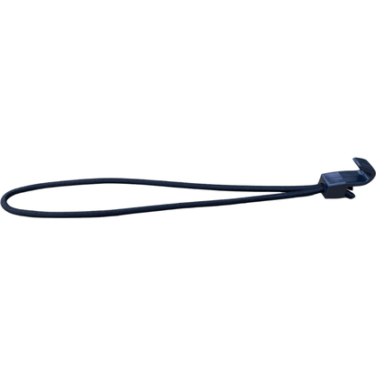 Kit 50 Borrachas De Lona Preto Gancho Plastico Bester