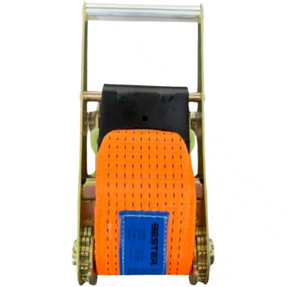Kit Cinta Catraca Amarracao Laranja 100mm 10t 9m Gancho Flat Bester