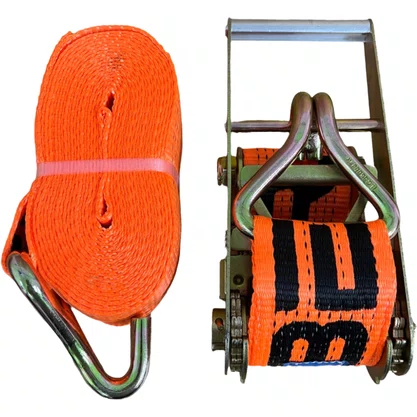 Kit Cinta Catraca Amarracao Laranja 100mm 10t 9m Gancho J Bester