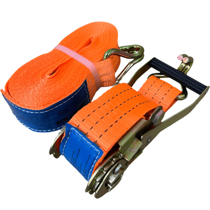 Kit Cinta Catraca Amarracao Laranja 50mm 3t 9m Gancho J Bester