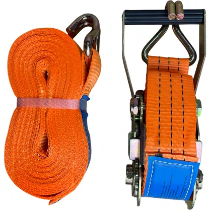 Kit Cinta Catraca Amarracao Laranja 50mm 3t 9m Gancho J Bester