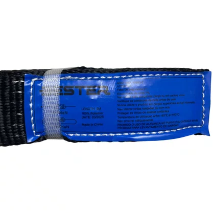 Kit Cinta Catraca Amarracao Preto 50mm 5T 9m Gancho J Bester