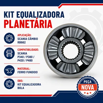 Kit Equalizadora Planetaria Scania RB662 1788767 1425522 Bester