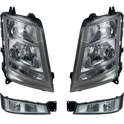 Kit Farol Completo Iluminacao FH14 2015 Em Diante Foco Duplo