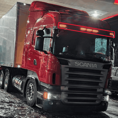 Lanterna Tapa Sol Scania S4 S5 Led Amarela 24v H37275 H3