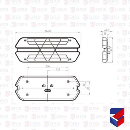 Lanterna Trazeira Led Triplo X LD 24V PL14523347 415616