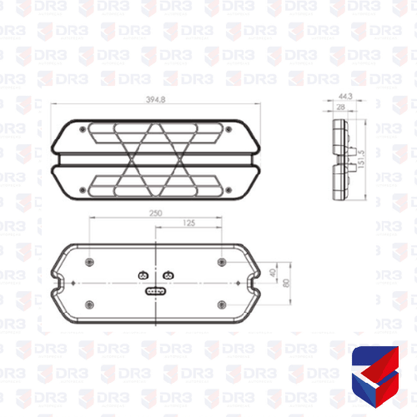 Lanterna Trazeira Led Triplo X LE 24V PL14523447 415617