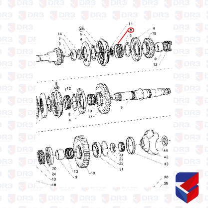 Engrenagem Acionadora 4 5 Scania GR871 224086 74530050 Euroricambi