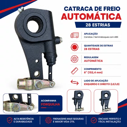 Par Catraca Freio Carreta 28 Estrias Automatica 100000118679 Bester