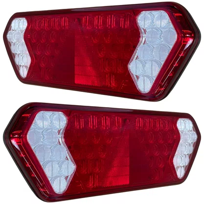 Par Lanterna Carreta Guerra LED LD LE Lente Acrilico Universal Bester