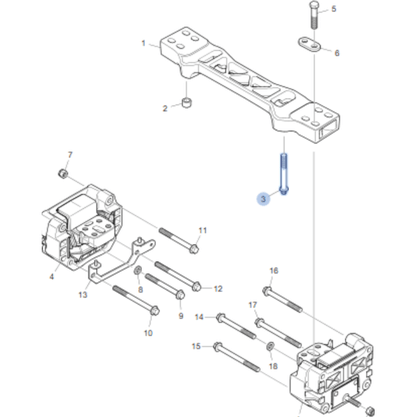 Parafuso Suporte Caixa Cambio Scania GRS905 1746111 Original