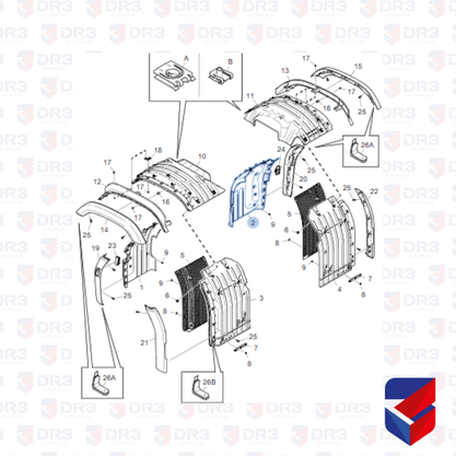 Paralama Frontal LD Scania NTG 10693 2599544 2298040
