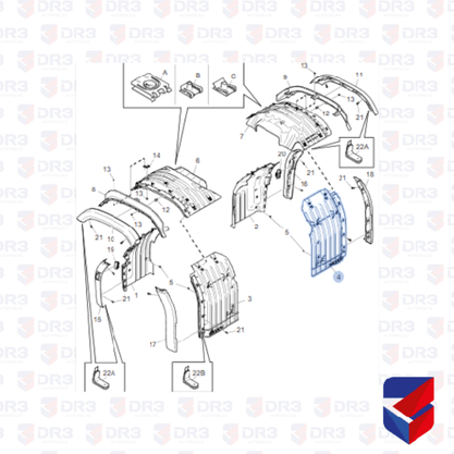 Paralama Traseiro Cabine Scania NTG LD 10695 2798262