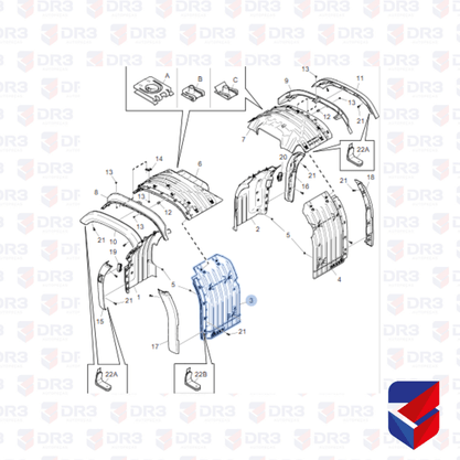 Paralama Traseiro Cabine Scania NTG LE 10694 2599521