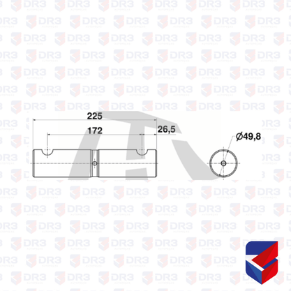 Pino Balanca Truck TE Guerra 50mm x 225mm 04049 OL1104