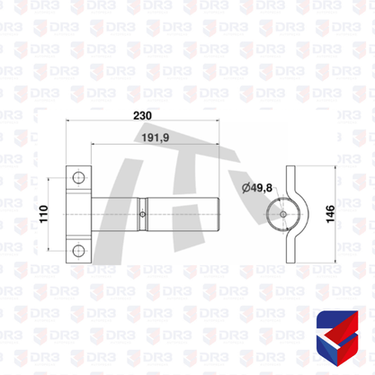 Pino Balanca Truck TE Guerra 50mm x 230mm 04052 OL1108