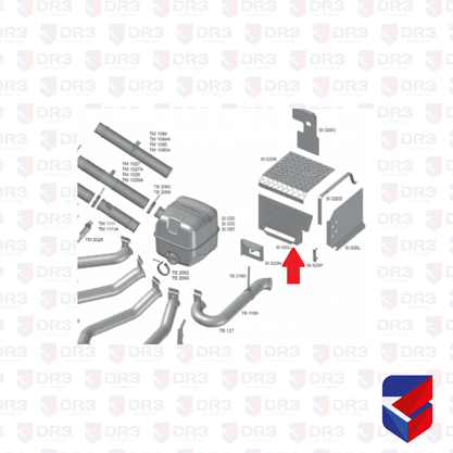 Protetor Calor Dianteiro Scania 124 SI020J 1732526 Fabbof