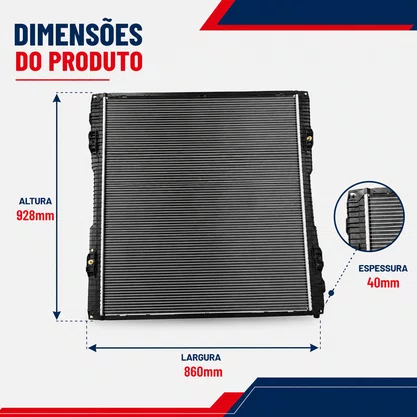 Radiador Agua Scania S5 G380 G420 1776026 RMM852001 Bester