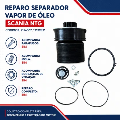Reparo Separador Vapor Oleo Scania NTG 2176067 2139831 Bester