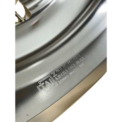 Roda Aluminio 22,5x8,25 Dianteiro Traseiro GT2 Borda Larga Ital
