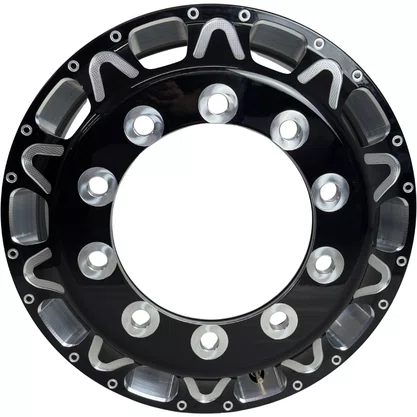 Roda Aluminio 22,5x8,25 Dianteiro Traseiro Preta Bester