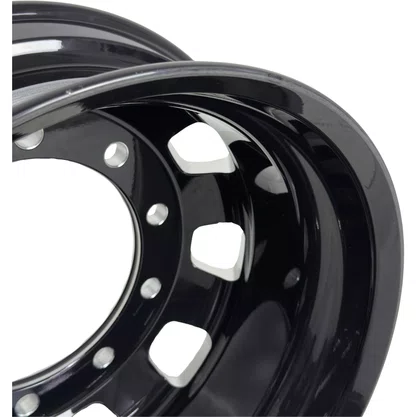 Roda Aluminio 22,5x8,25 Dianteiro Traseiro Preta Bester