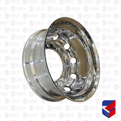 Roda Aluminio R22,5x8,25 Traseira Borda Larga Furo Redondo