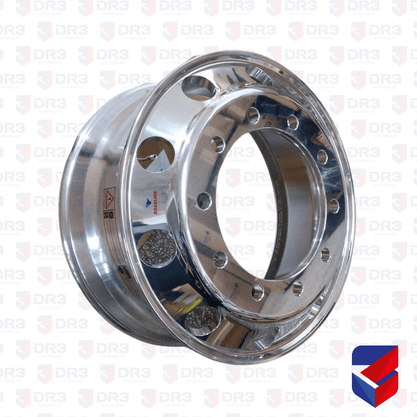 Roda Aluminio 22,5x8,25 Dianteiro Borda Simples 10 Furos Roadline
