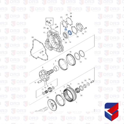 Roda Fonica Sensor Velocidade Caixa GRS905 Scania 1494422