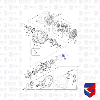 Rolamento Ponta Pinhao Scania RB780 1309569 7220883100 FAG