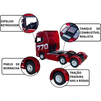 Caminhão Scania 770 S V8 Truck Controle Remoto Bester