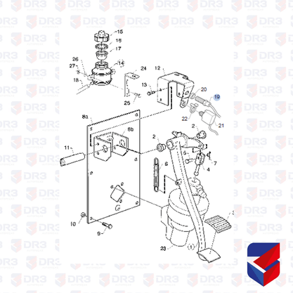 Sensor Pedal Embreagem Scania S4 7095 1360842