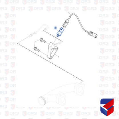 Sensor Pressao Gases Escape Scania Euro 5 1911032