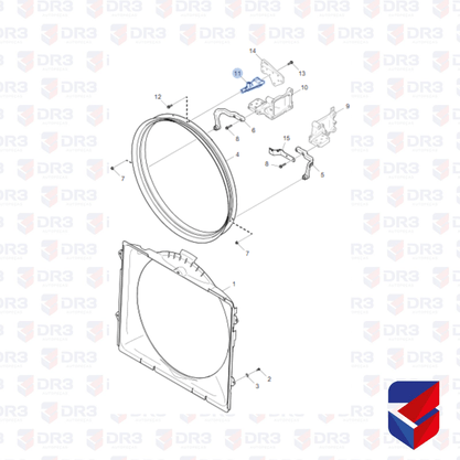 Suporte Aro Helice Scania NTG 2489667