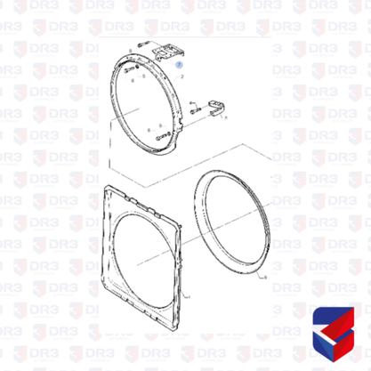 Suporte Aro Ventoinha Scania S4 ME1275 1397207