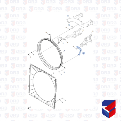 Suporte Fixacao Defletor Scania NTG 2407079