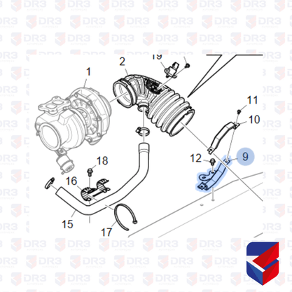 Suporte Fixacao Tomada Ar Scania NTG 2641819