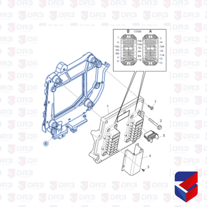 Suporte Modulo Motor Scania NTG