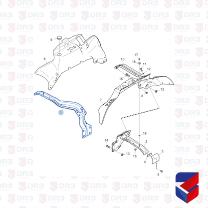 Suporte Paralama Dianteiro Scania LD ME1488 1866050
