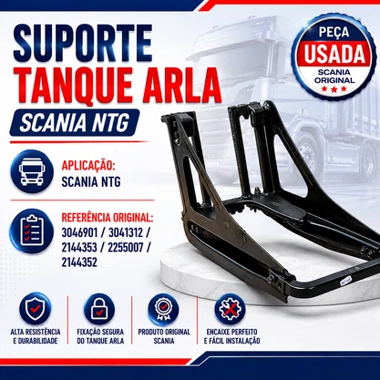 Suporte Tanque Arla Scania NTG 3046901 2255007 Original