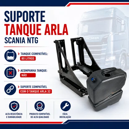Suporte Tanque Arla Scania NTG 3046901 2255007 Original