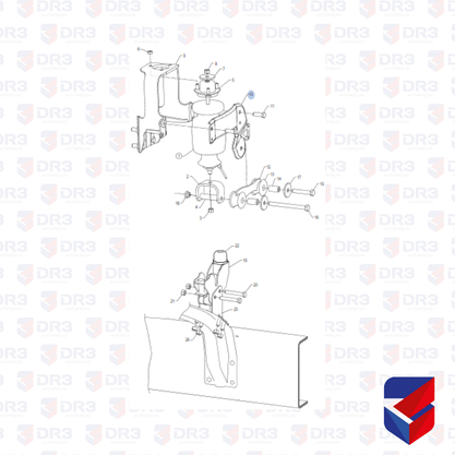 Suporte Traseiro Cabine Scania S4 LD ME1481 1496088