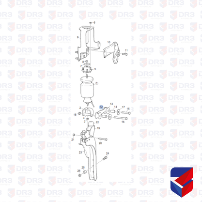 Suporte Traseiro Cabine Scania S4 R ME1243 1343131