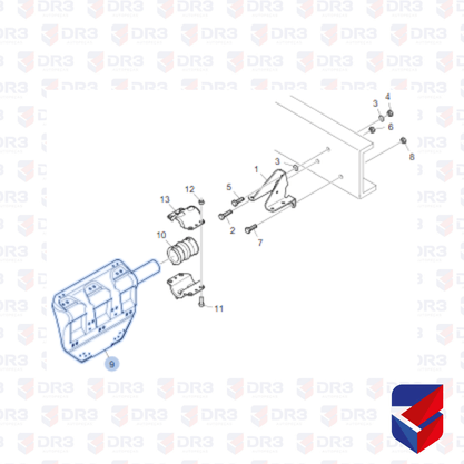 Suporte Paralama Traseiro Scania S5 LD 1792686 ME1570 Edreaza