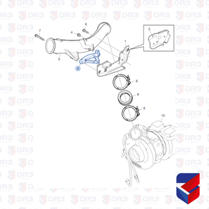 Suporte Tubo Ar Turbina Scania Euro 5 1822126