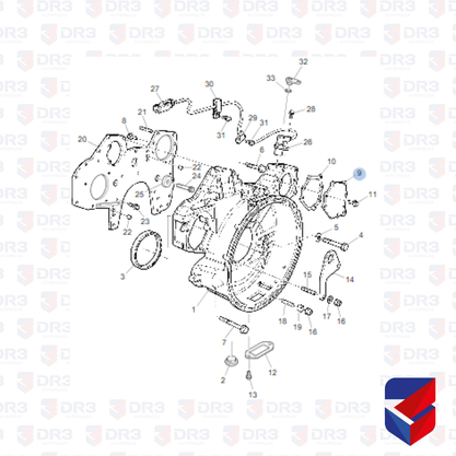 Tampa Capa Seca Motor Scania S4 S5 1373054